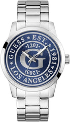 Guess Armbanduhr Herren Collegiate Analog Silber GW0888G1