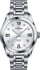 Eterna Armbanduhr Damen Automatik 36mm Silber 1260.41.16.1731