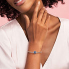 Pandora Charm Blätter-Glanz Royalblau 791969NCB
