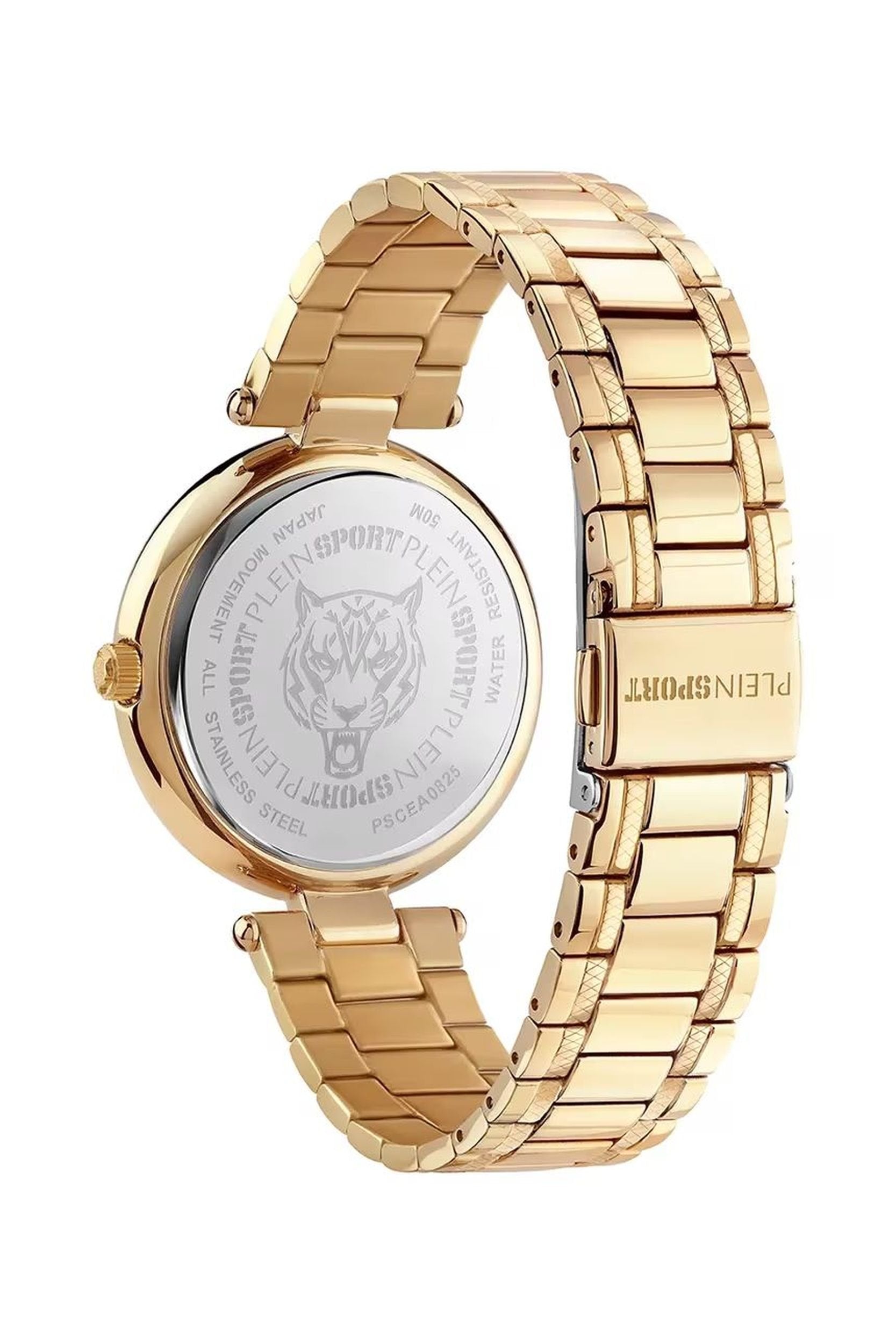 Philipp Plein Uhr Damen Analog Quarz Edelstahl Gold Silber PSCEA0825