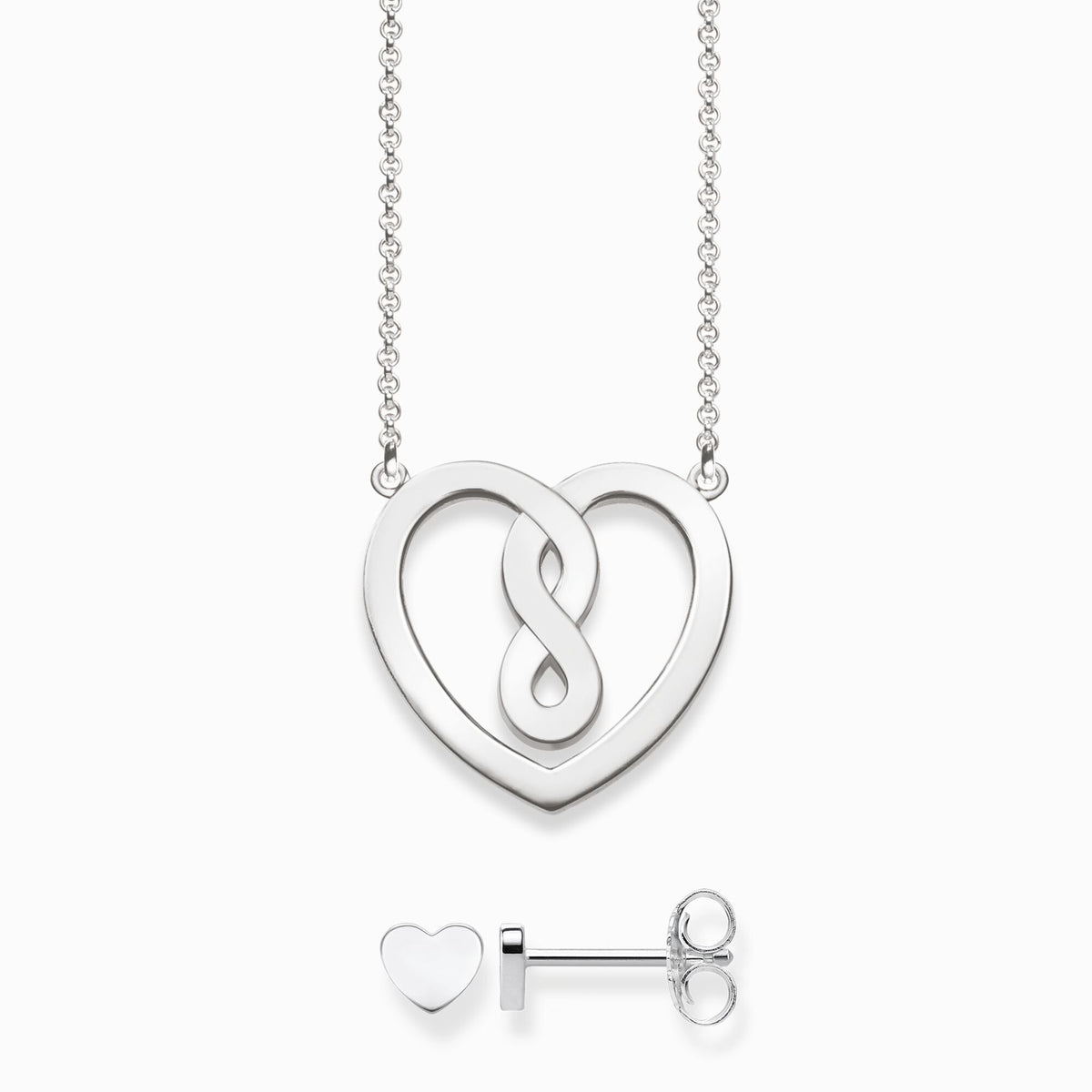 Thomas Sabo  Kette und Ohrstecker Herz SET0561-001-21-L42V