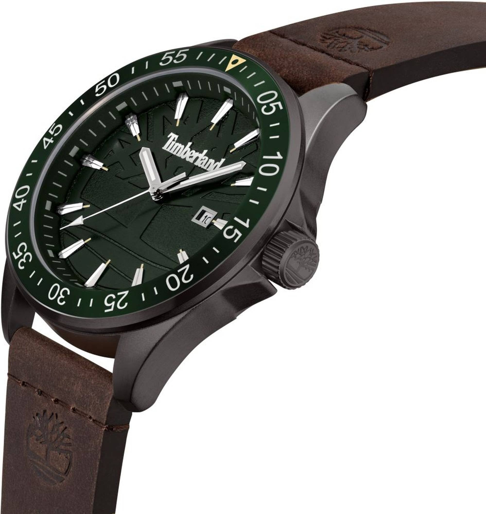Timberland Armbanduhr Herren Lehighton Z Schwarz Braun TDWGB9001603M
