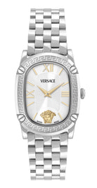 Versace Uhr Damen Greca Couture Weiß Edelstahl VE1B01125