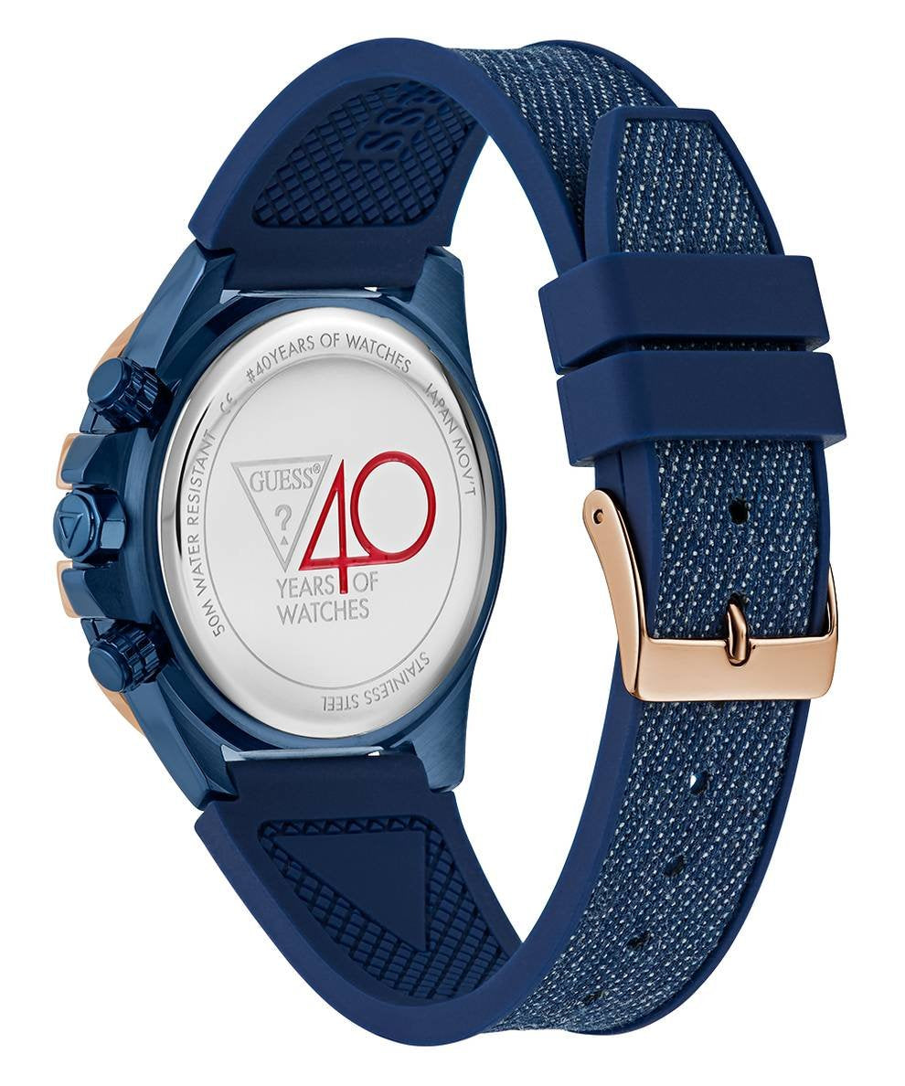 GUESS Damen Multifunktionsuhr  ICONIC 40TH GW0813L1 Blau