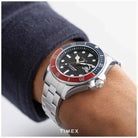 Timex Uhr Herren Automatik Harborside Coast Silber/Schwarz TW2V72100