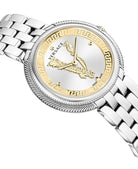 Versace Damen Armbanduhr THEA silber, gold 38 mm VE2CA0523