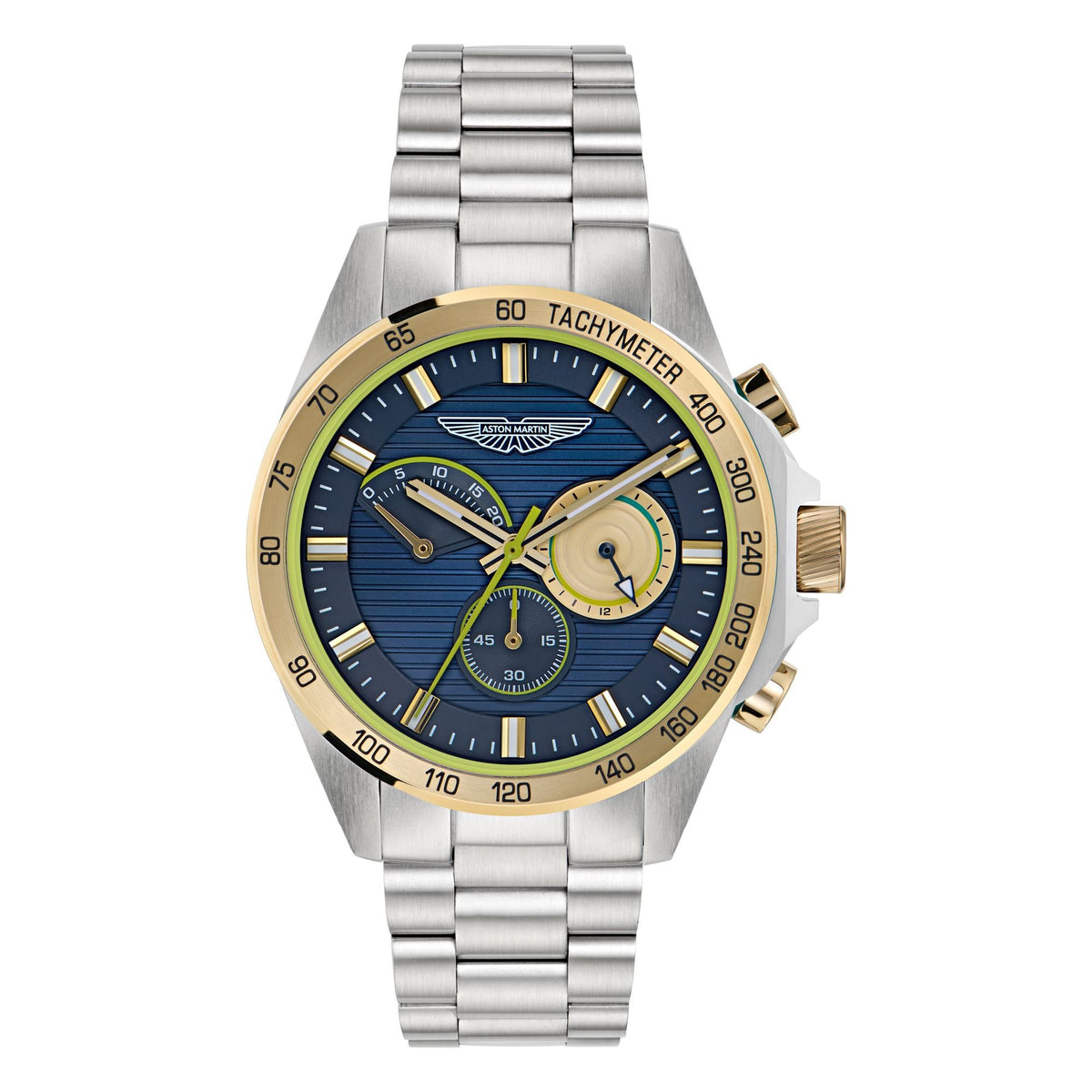 Aston Martin AML Thrill MTRH1F505 Herren‑Armbanduhr Edelstahl 44 mm Blau Zifferblatt