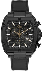 Guess Collection Herren Chronograph GC Spirit Tonneau Schwarz Y83003G2MF