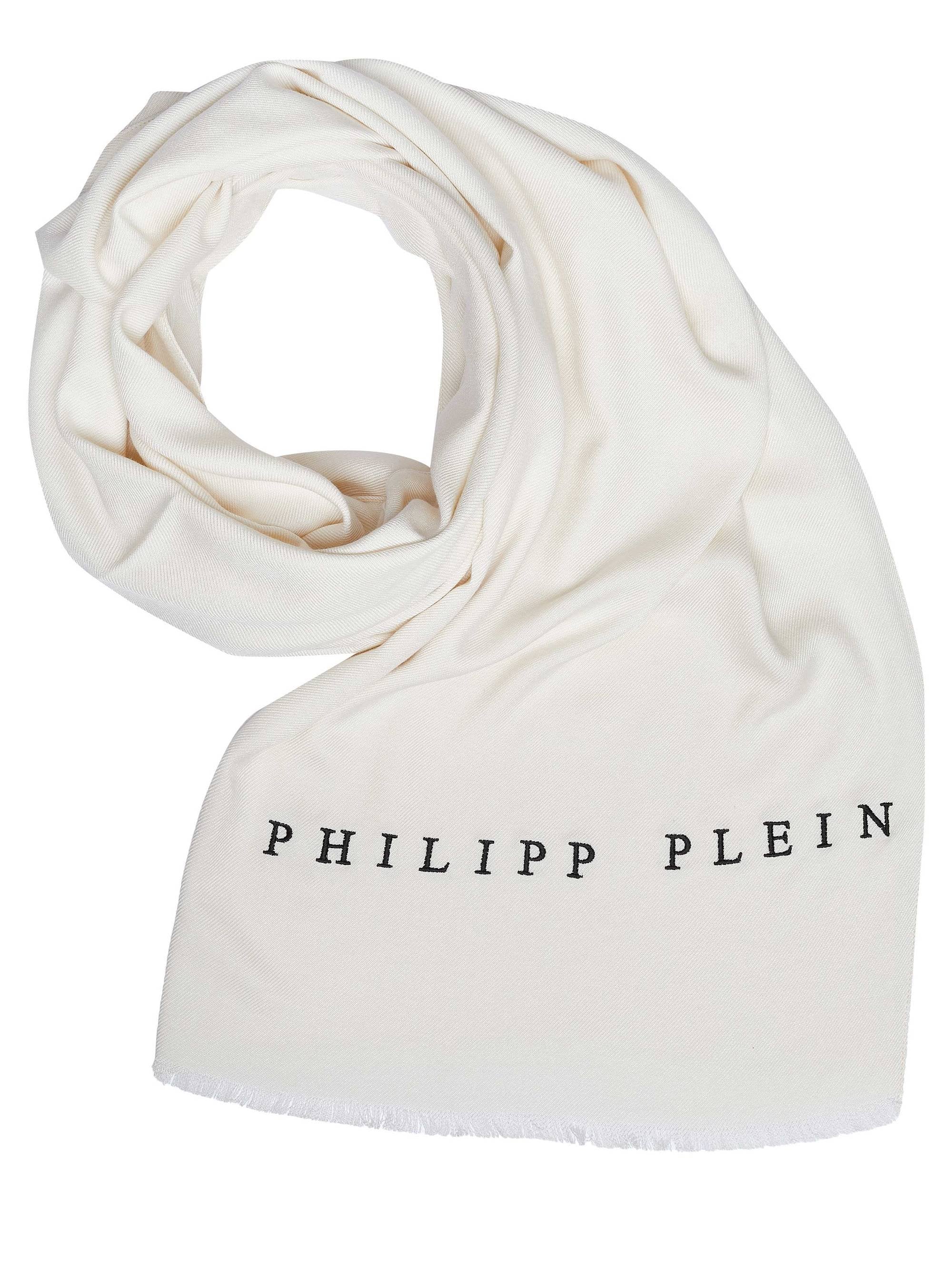 Philipp Plein Schal Halstuch Stola mit gesticktem Logo