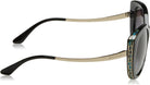 Bulgari Damen 0BV8178 901/8G 57 Sonnenbrille, Schwarz (Black/Gradient)