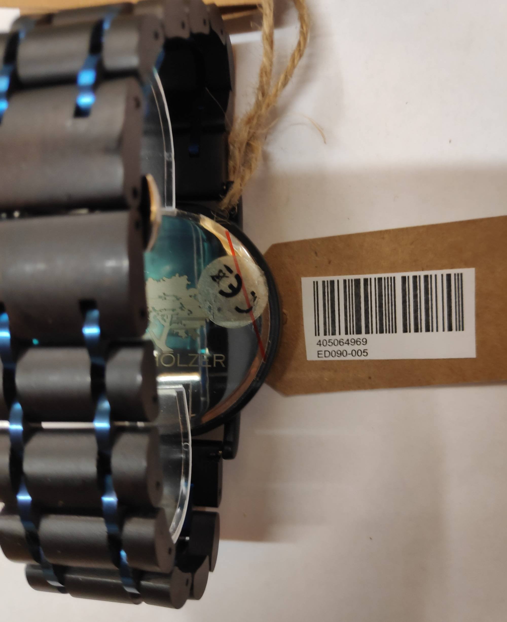 Edenhölzer Holzuhr Herren Armbanduhr Paulau Holzarmband ED090-005