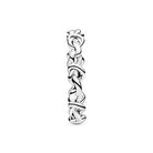 PANDORA Knotenherzen Ring aus Sterling-Silber aus der PANDORA Moments Kollektion, Größe: 52, 198018-52
