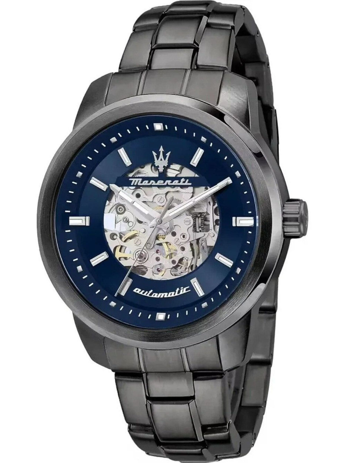 Maserati Automatikuhr Successo Herren Uhr Grau Blau R8823121002