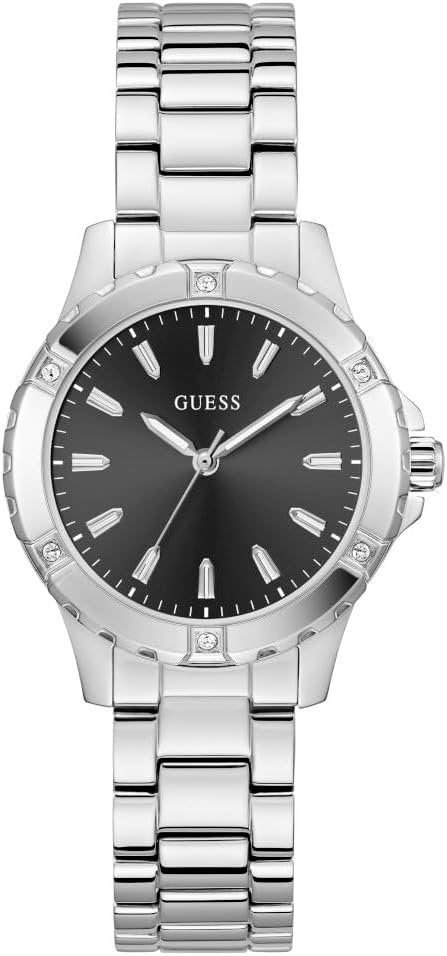 GUESS Uhr Damen Ladies Silver Tone Analog Watch Silber GW0948L1