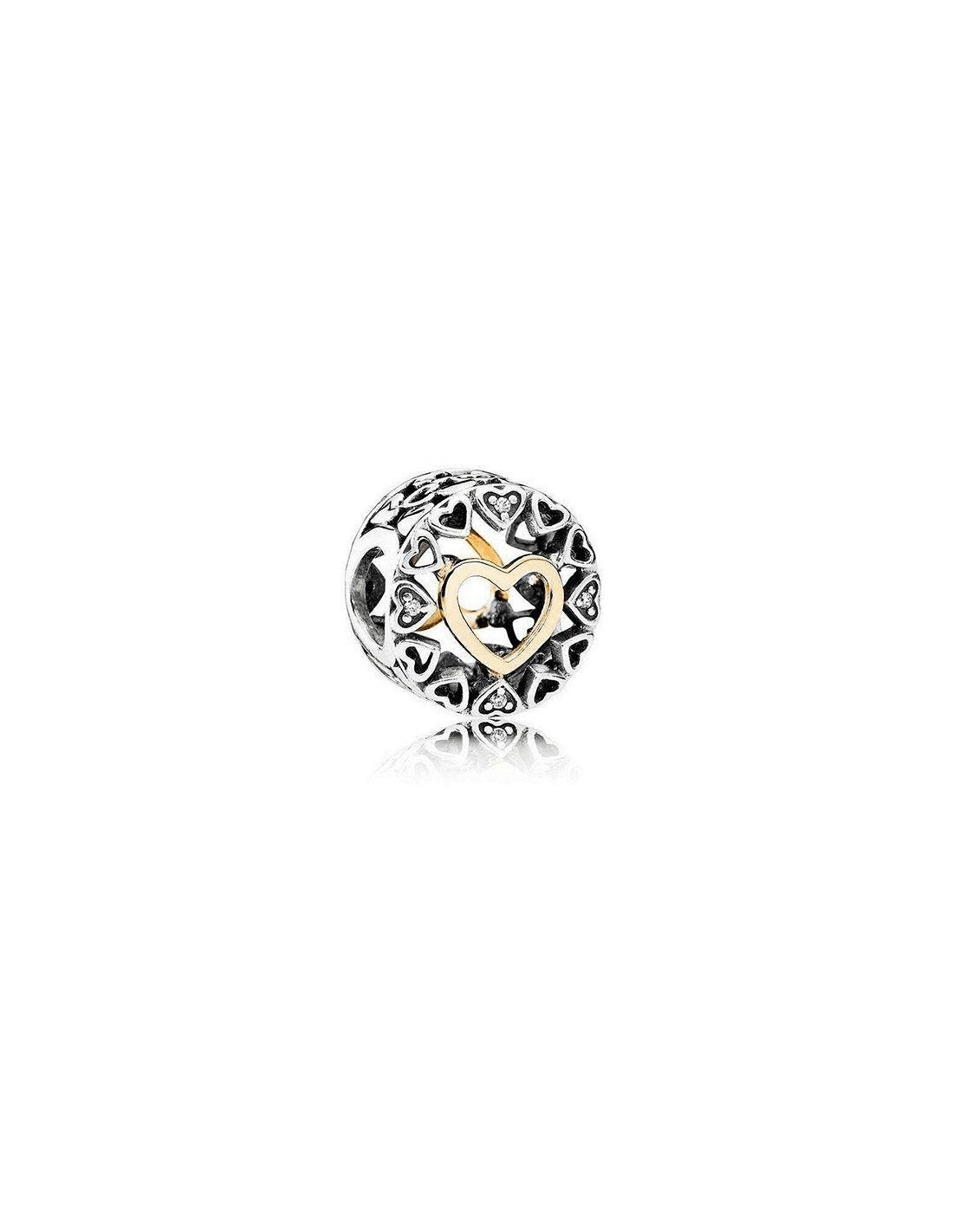 Pandora Charm Damen Kreis der Liebe Bicolor 792009CZ