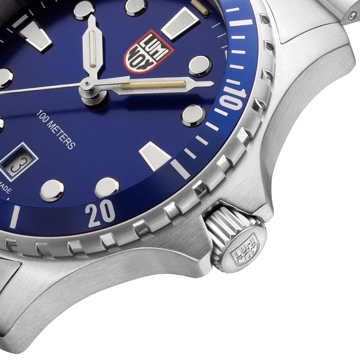 Luminox Armbanduhr Herren Sport Timer 0940 Series Stahl Blau XS.0943