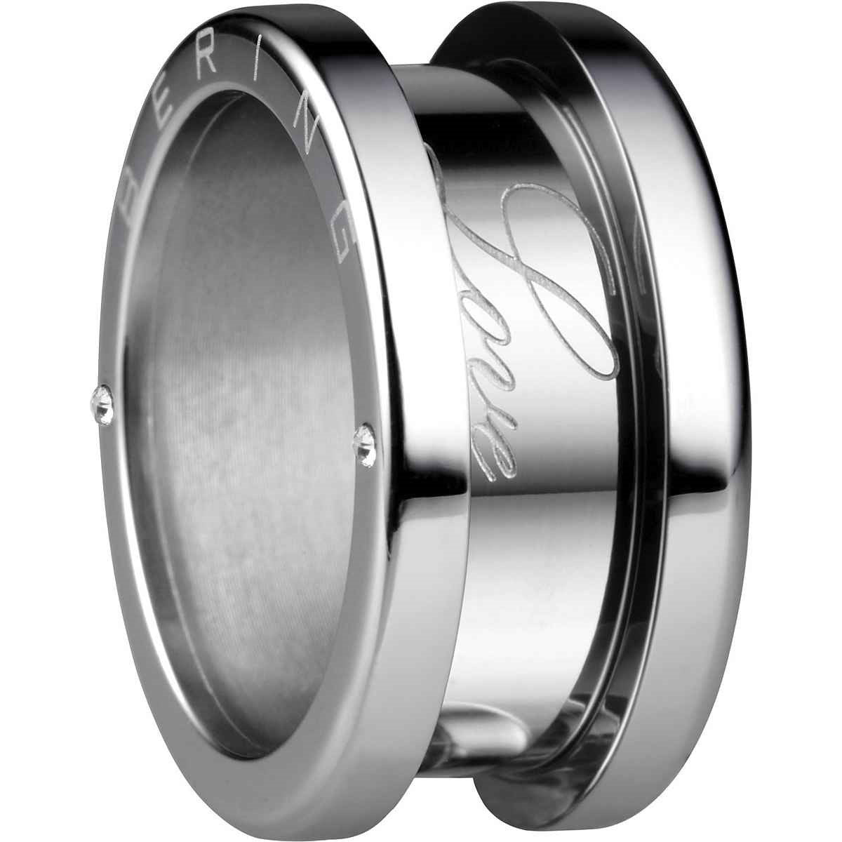 Bering Damen Außenring Arctic Symphony mit Zirkonia Größe 65 Silber 520-10-114