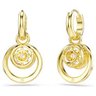 Swarovski Ohrringe Damen Hyperbola Weiß Gold 5738249