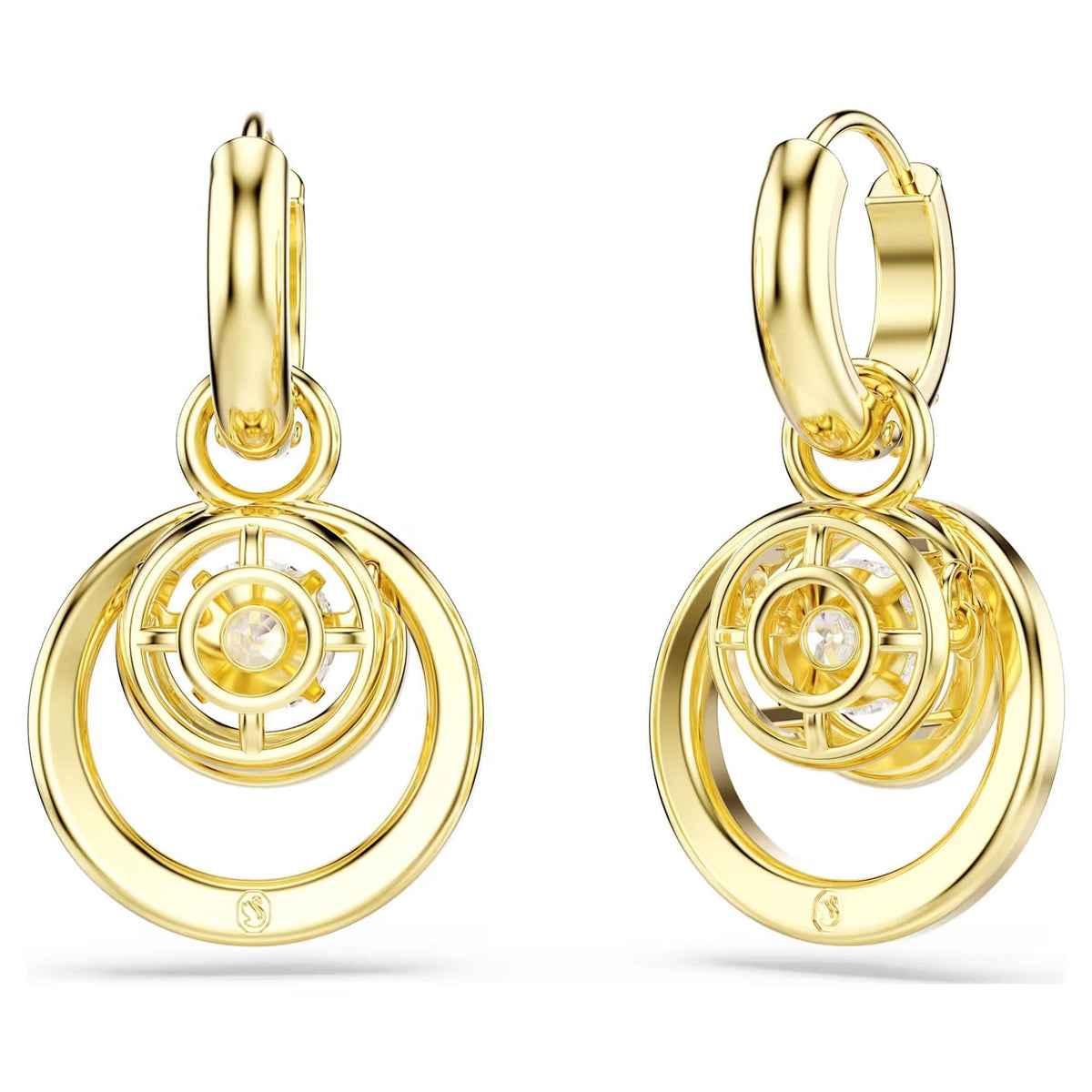 Swarovski Ohrringe Damen Hyperbola Weiß Gold 5738249