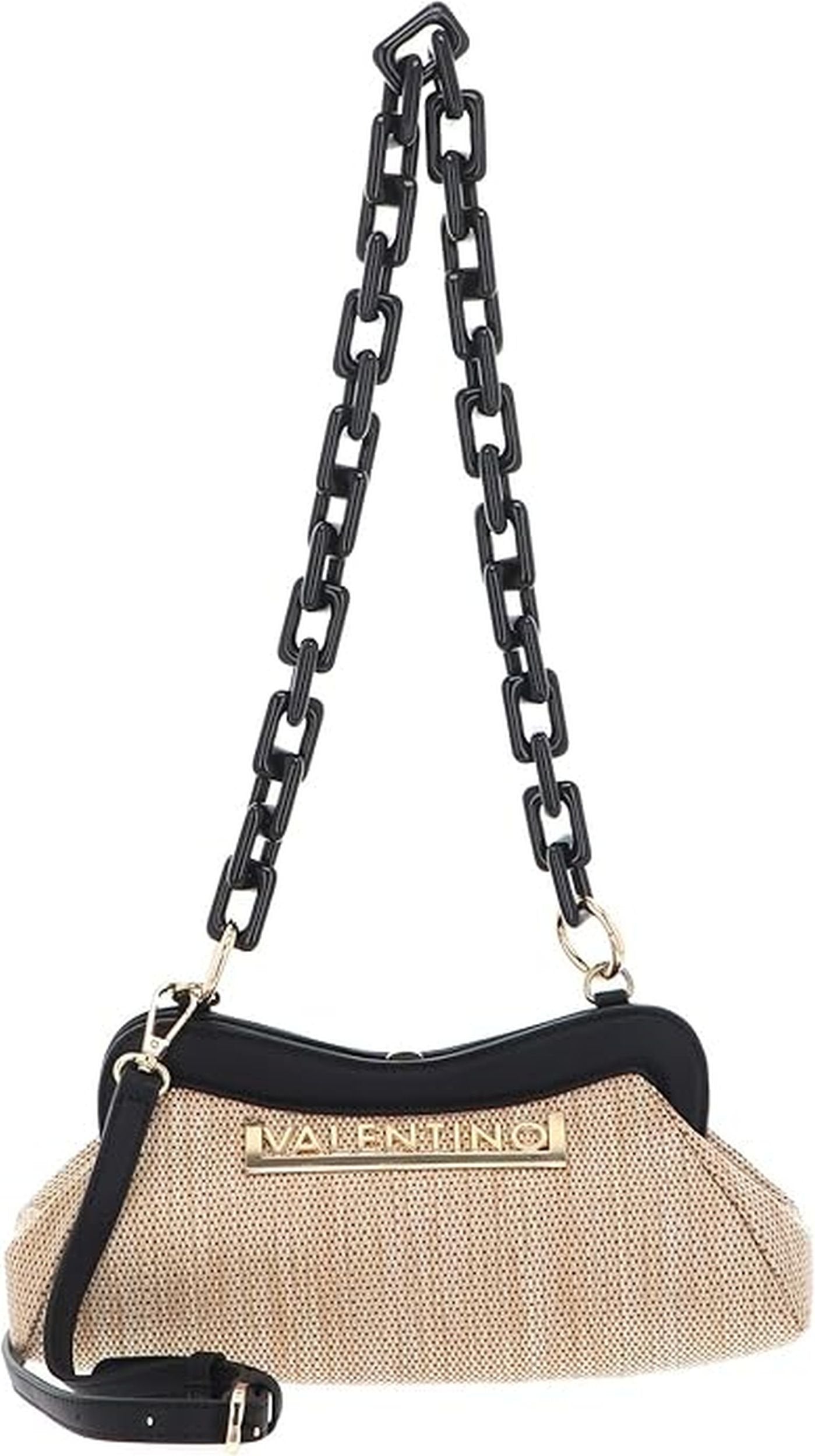 Valentino Bags Damen Handtasche Copacabana Natural/Nero VBS7UG03SG41