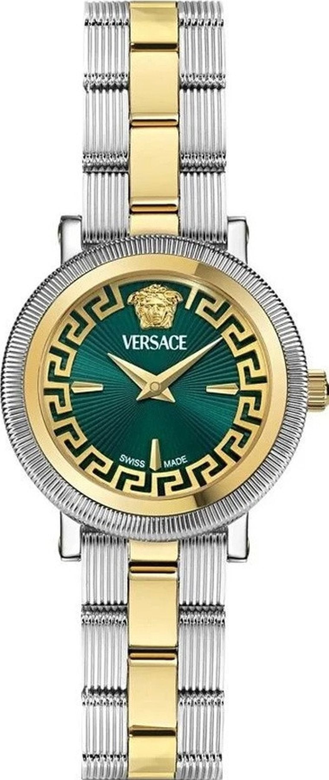 Versace Armbanduhr Damen GRECA FLOURISH PETITE 28MM  Bicolor Grün VE8CA0324