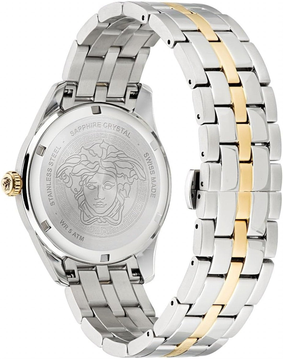 Versace Herren Analog Armbanduhr Greca Time