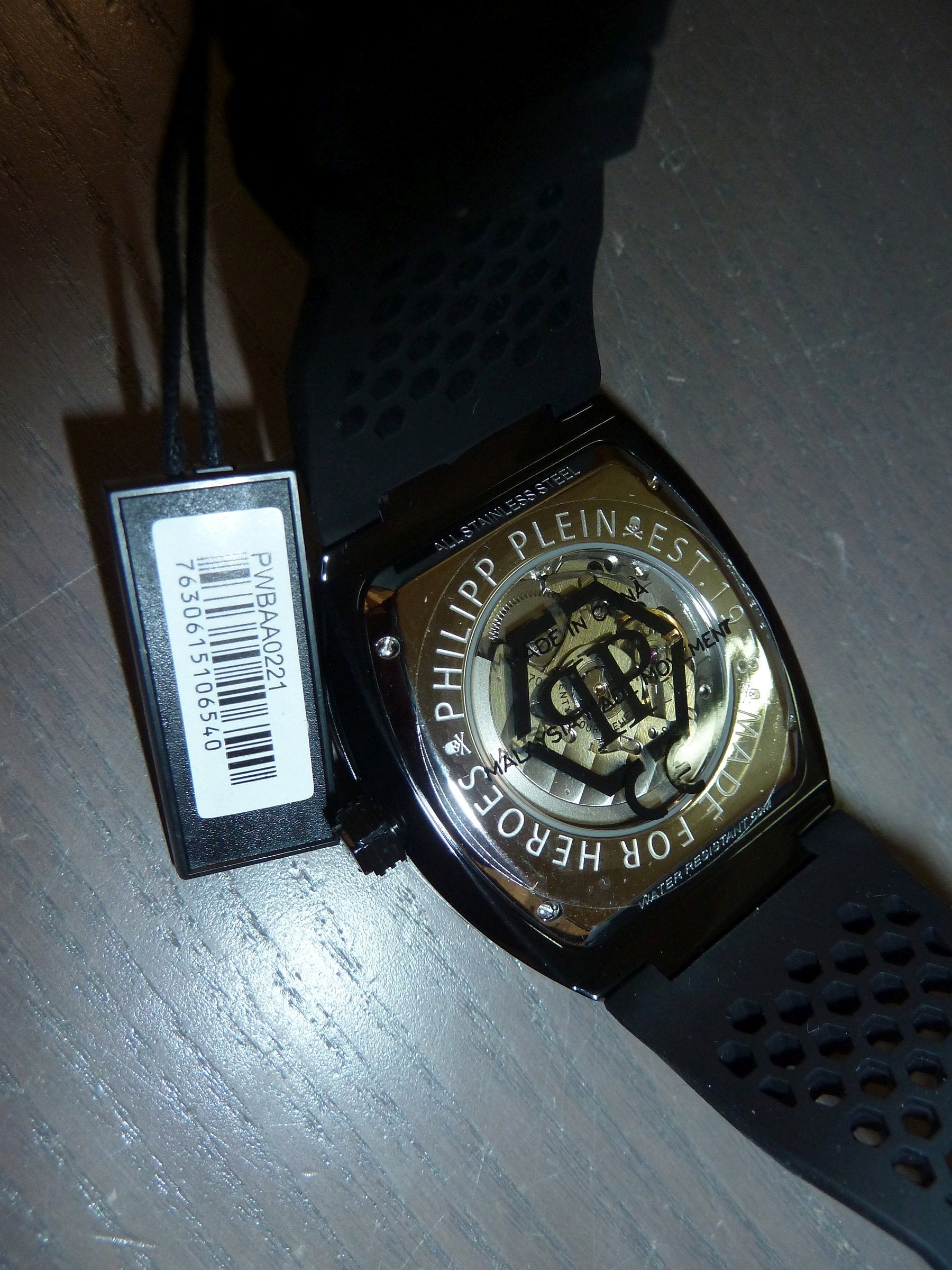 Philipp Plein Automatik Herrenuhr The $keleton Phantom PWBAA0221