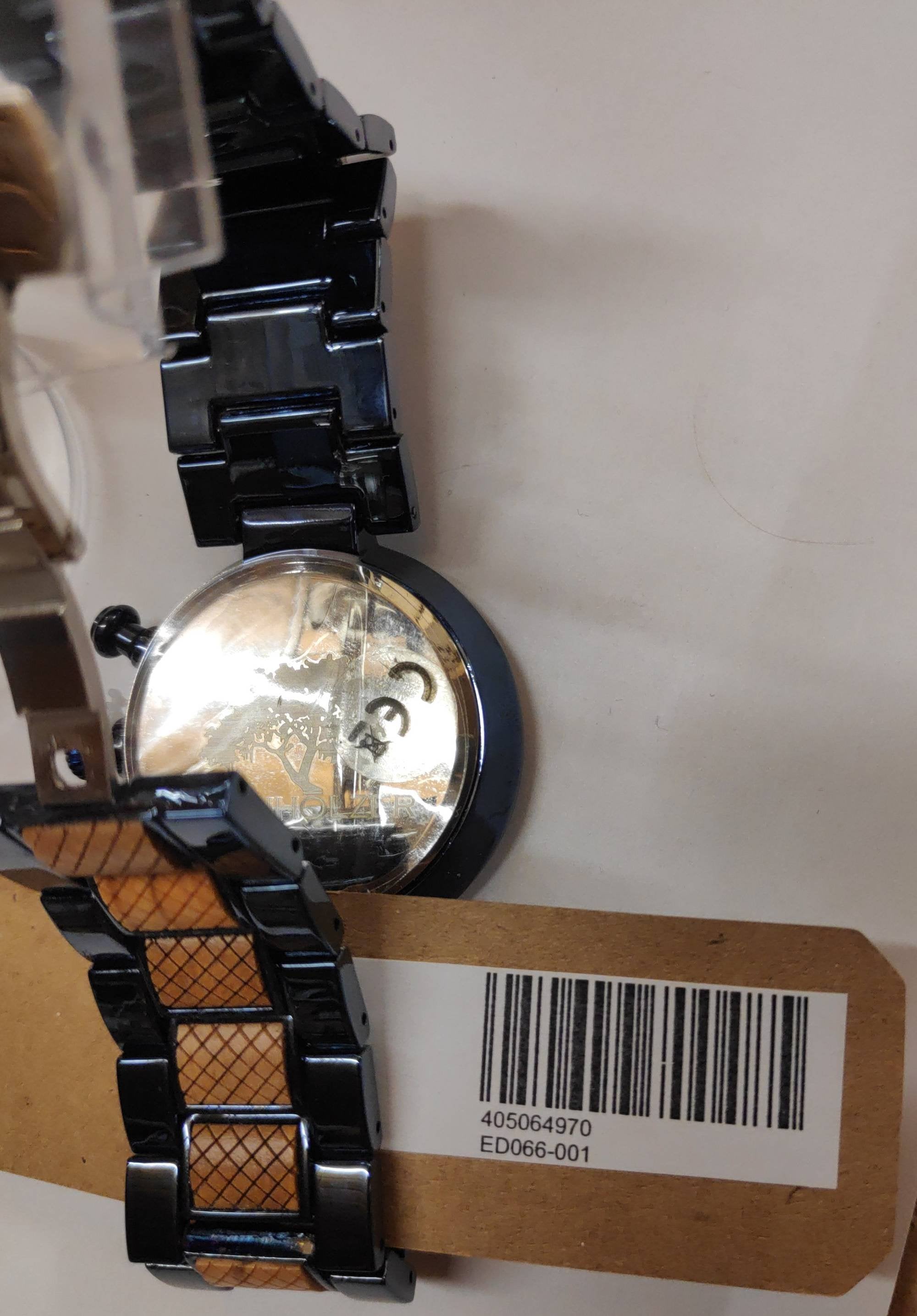 Edenhölzer Holzuhr Herren Armbanduhr Chronograph Sumba ED066-001