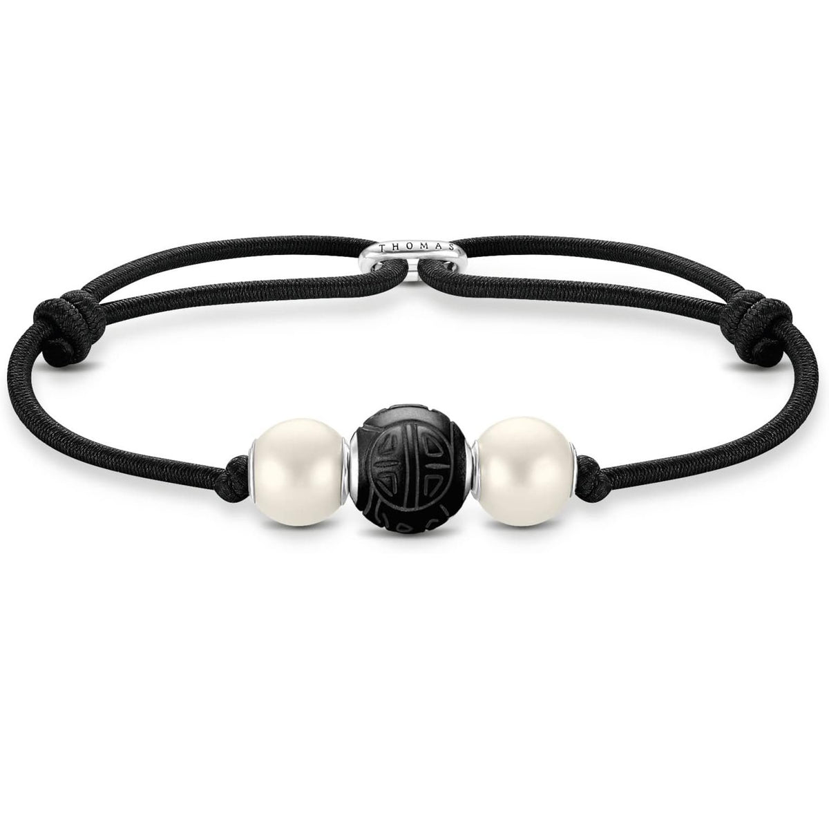 Thomas Sabo Armband Bead schwarz, weiß  A2076-451-11-L22V