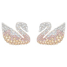 Swarovski Ohrringe Damen Iconic Swan Silberfarben 5215037