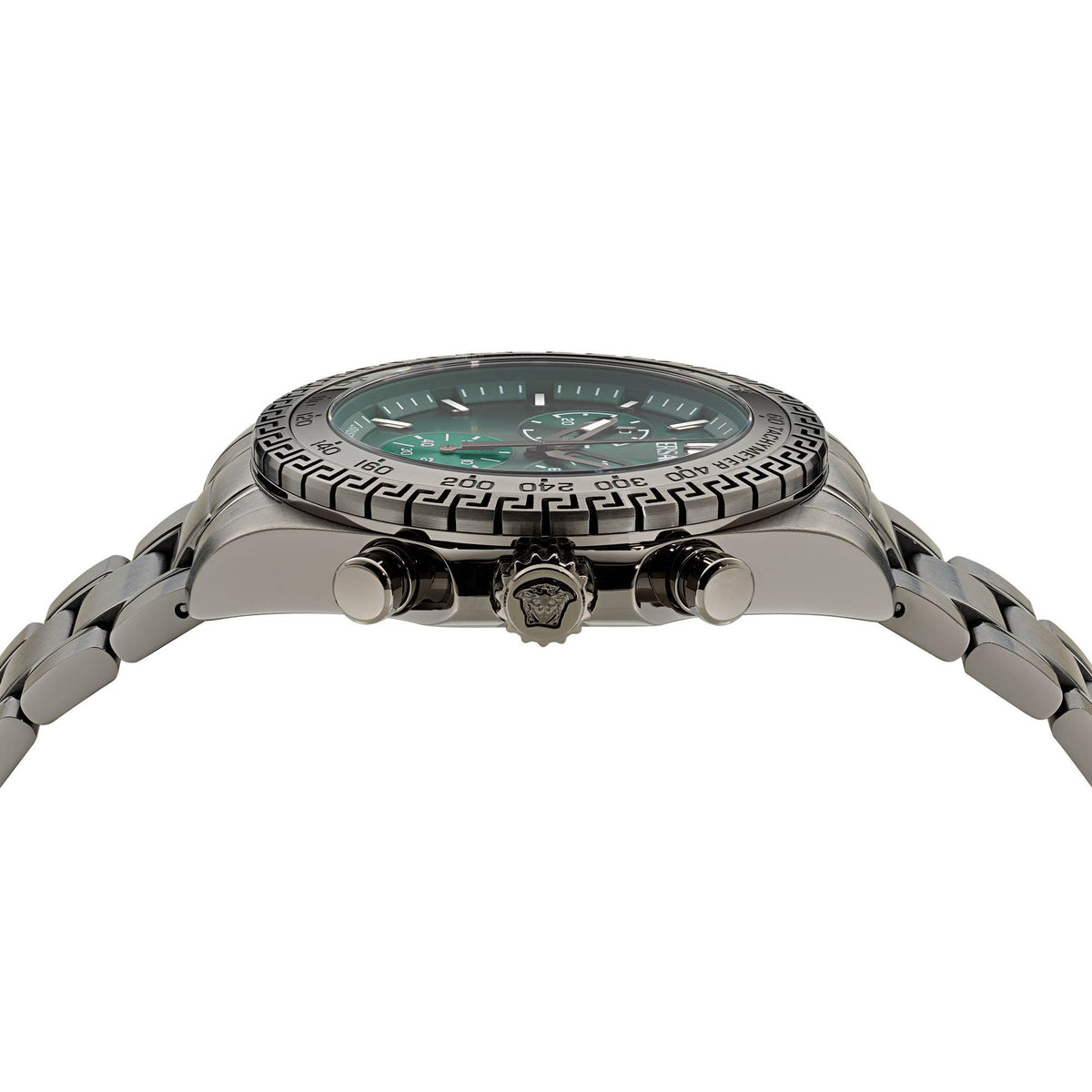Versace Uhr Herren Chronograph Grün Gunmetal VE9K01224