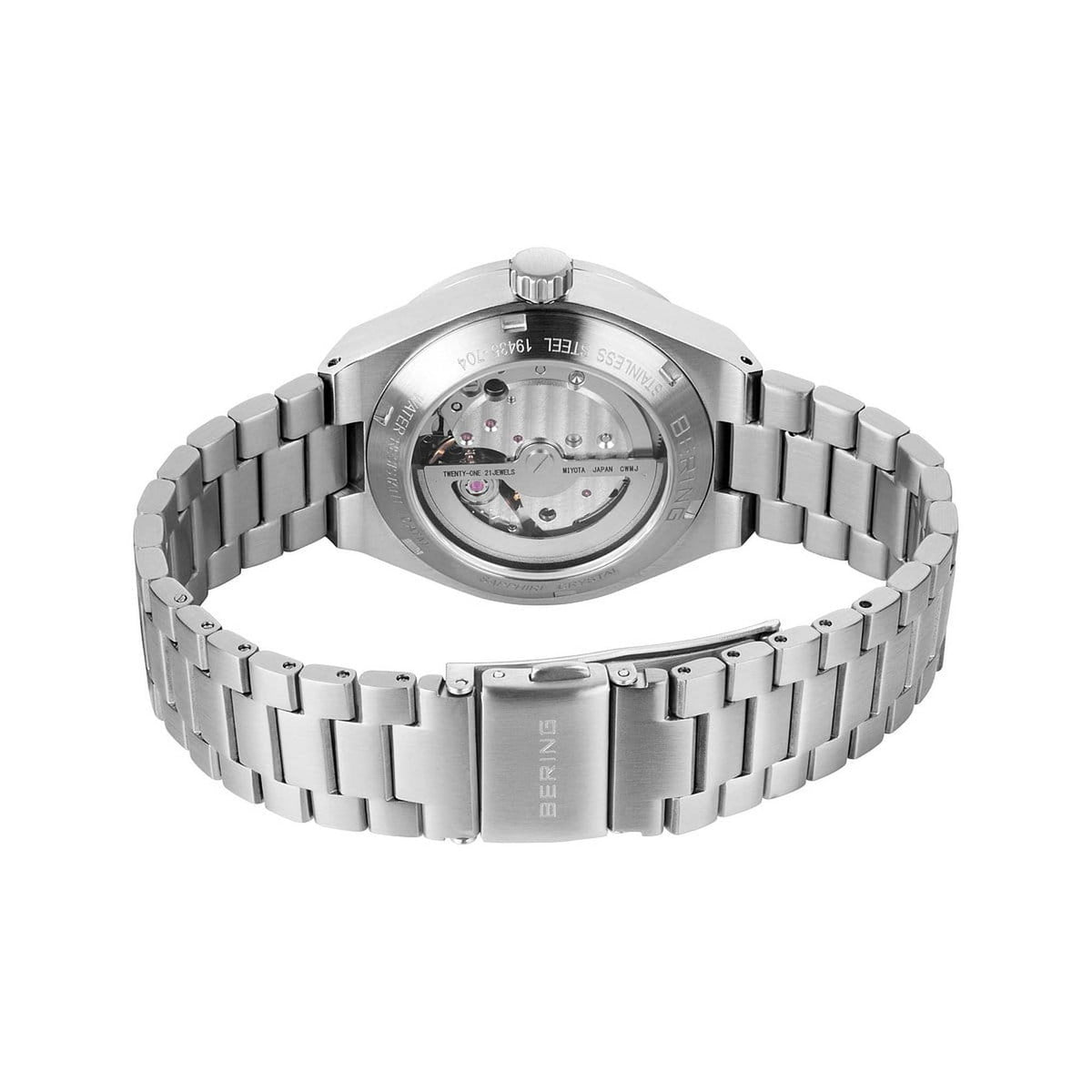 Bering Automatikuhr Unisex Silber gebürstet 19435-704