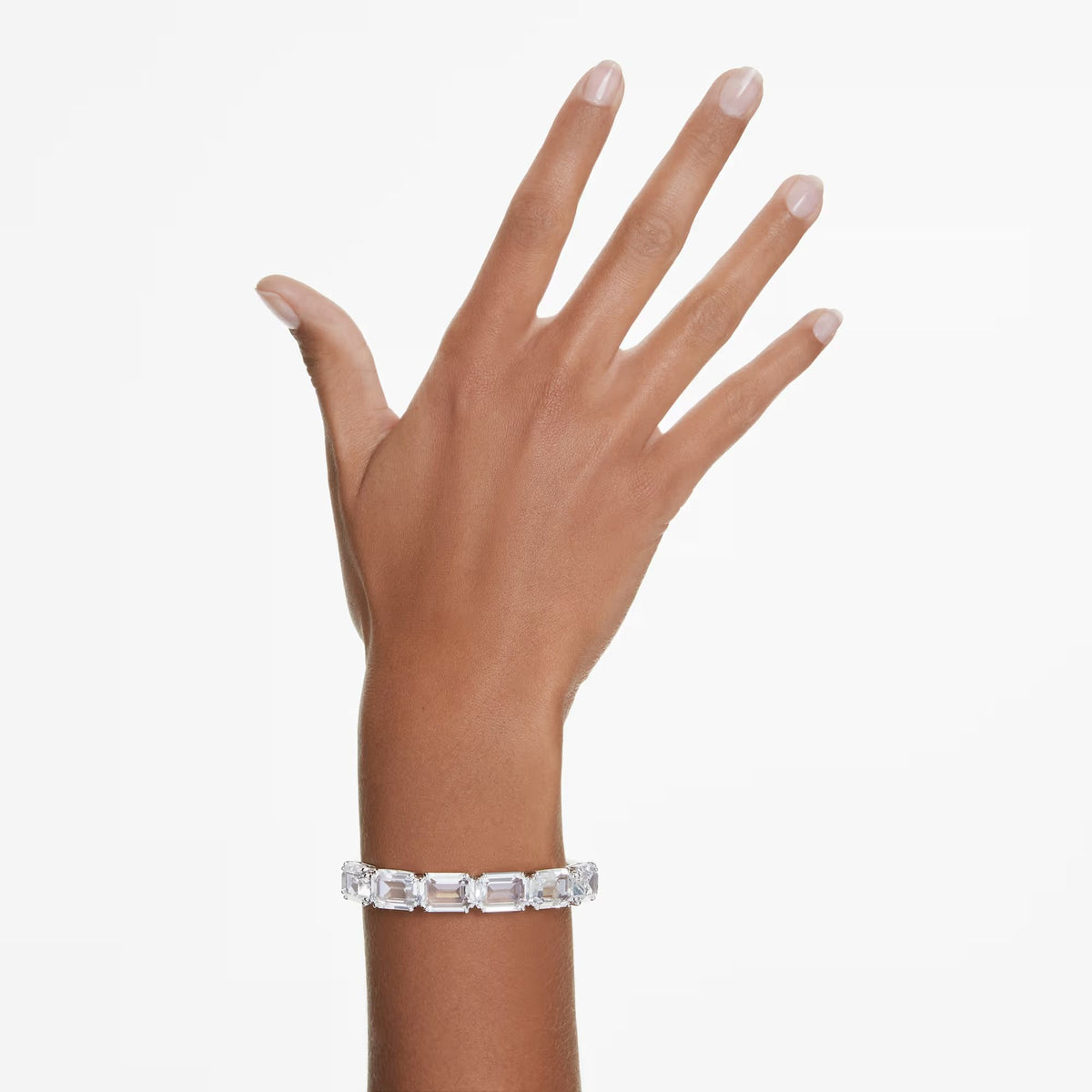 Swarovski Armband Unisex Millenia Bangle Octagon Cut weiß rhodiniert 5696321