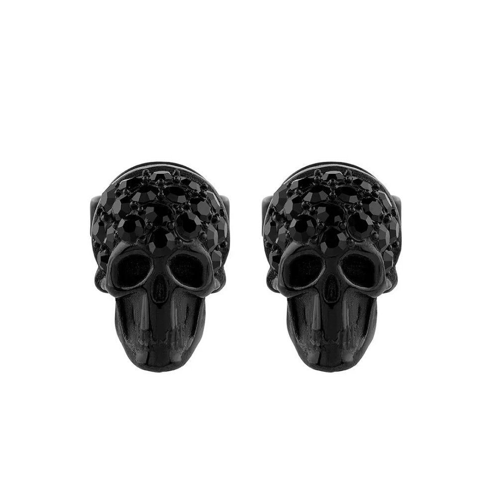 Philipp Plein Unisex Ohrringe Ohrstecker ENIGMA Edelstahl Schwarz PJOEA18EU