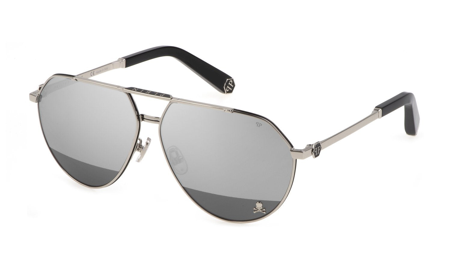 Philipp Plein Herren Sonnenbrille Mirror Lenses 64-12-145 SPP007M
