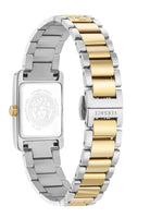 Versace VEKSA0526 Black dial Medusa head and Versace logo at 12h.