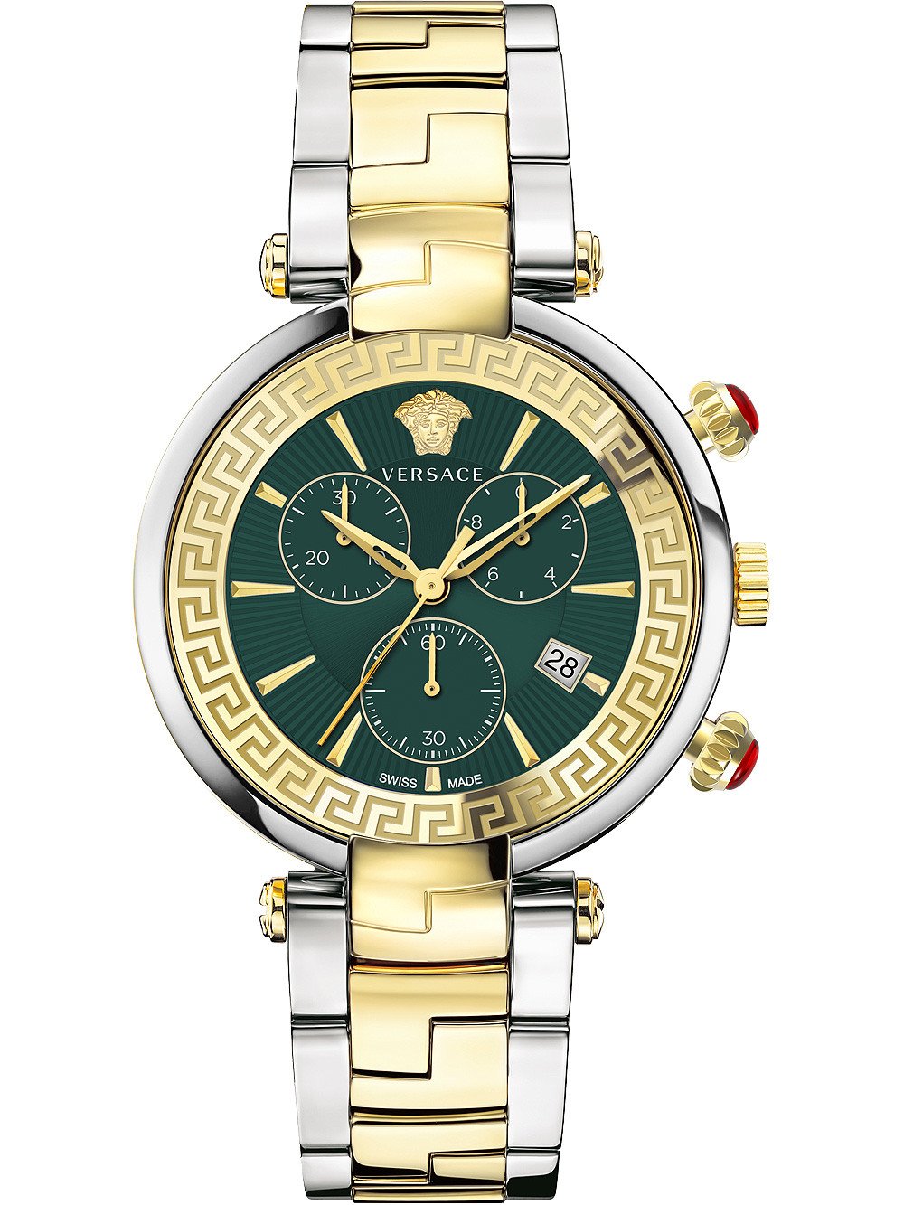 Versace Damen Armbanduhr Chronograph Revive 41mm Armband Edelstahl VE2M005 21