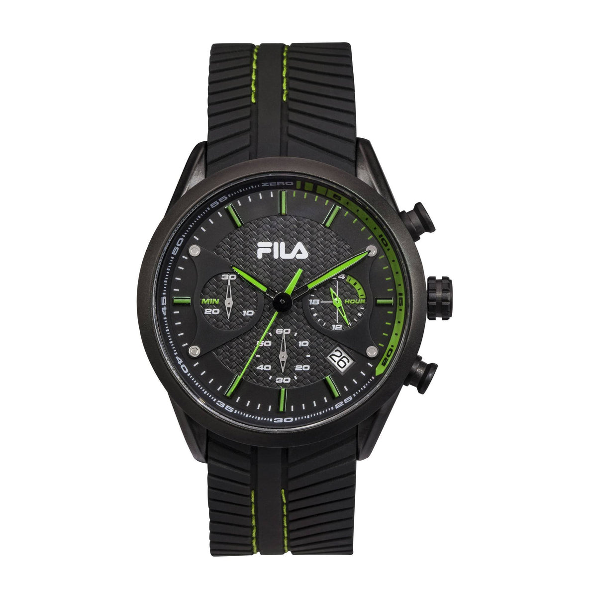 Fila Uhr Herren Armbanduhr Chronograph Silikon Armband FILASTYLE 38-176