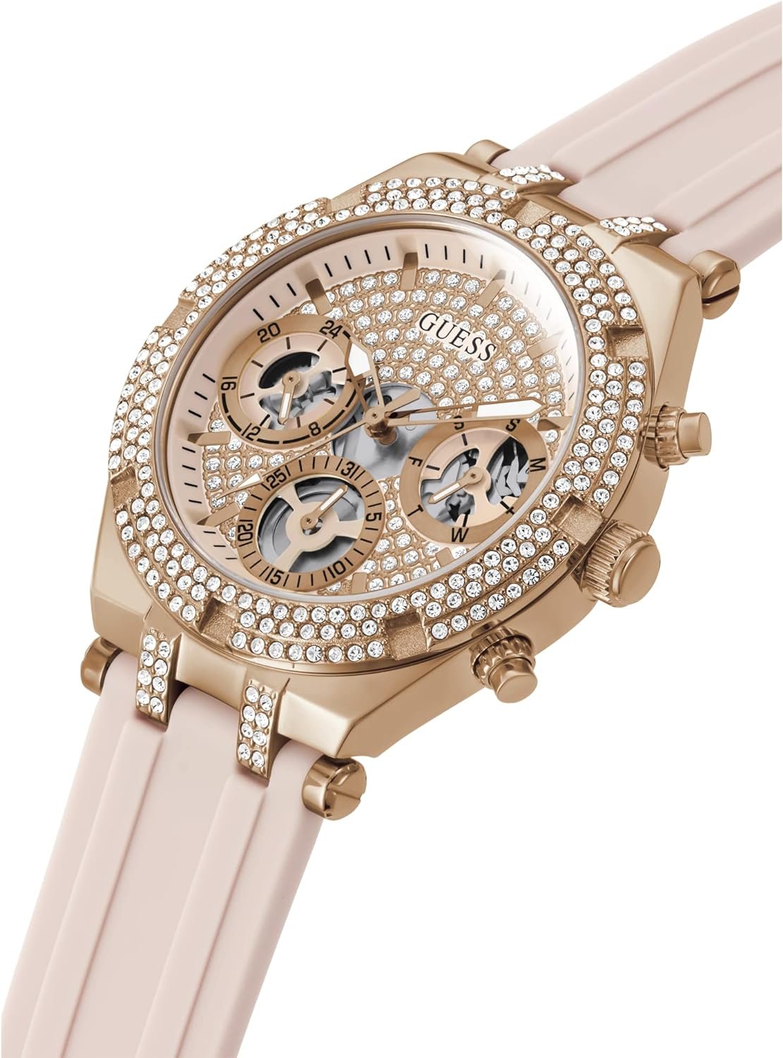 Guess Damen Armbanduhr Heiress rose gold tone GW0407L3