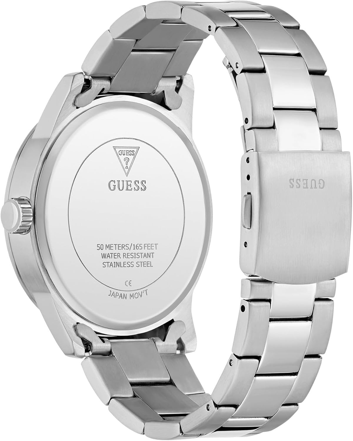 Guess Multifunktionsuhr Herren Silver Tone Multi-function Watch (Trey) Silber GW0963G1