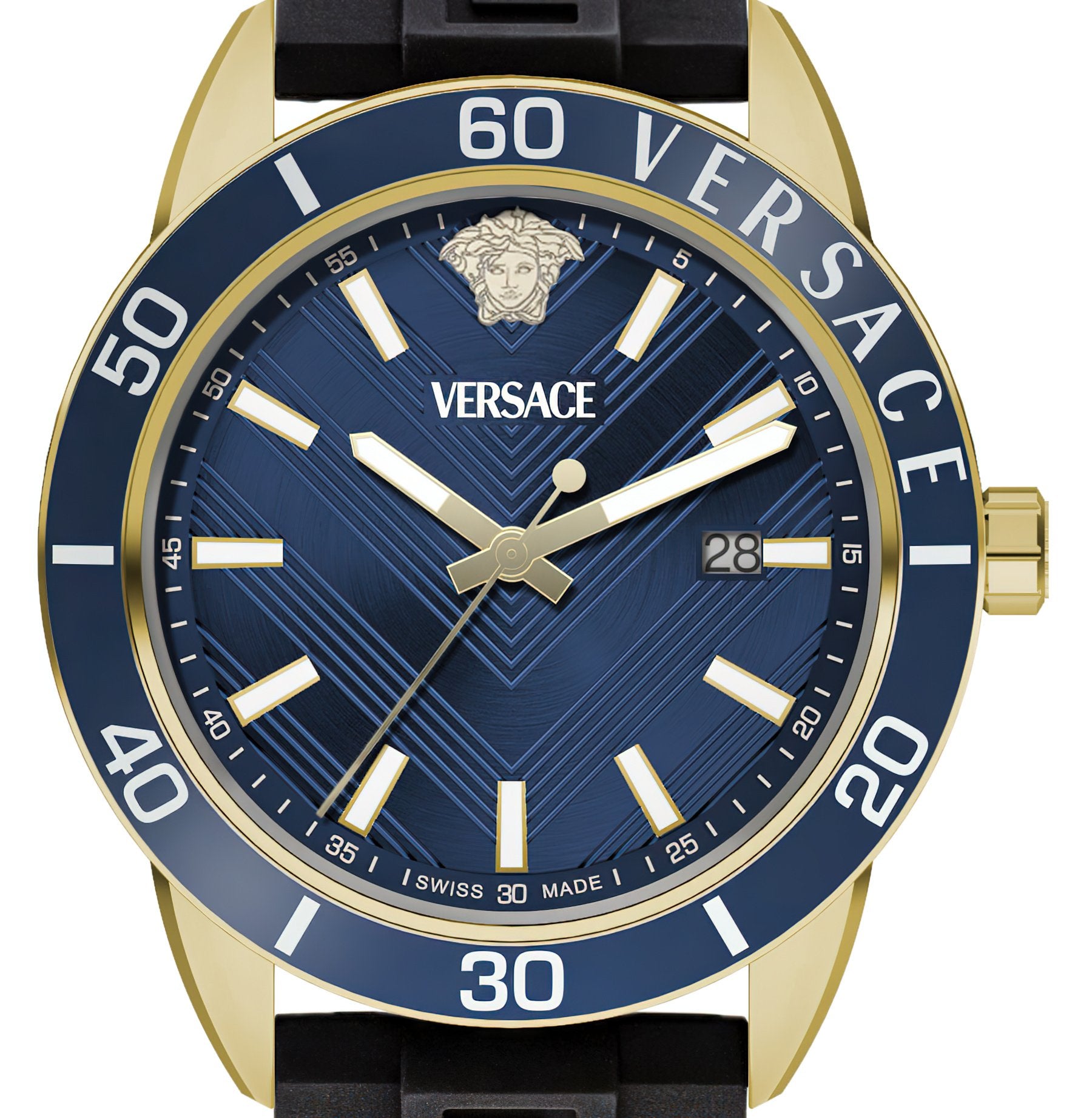 Versace Herren Quarzuhr Greca Urban schwarz blau VEYCA0224