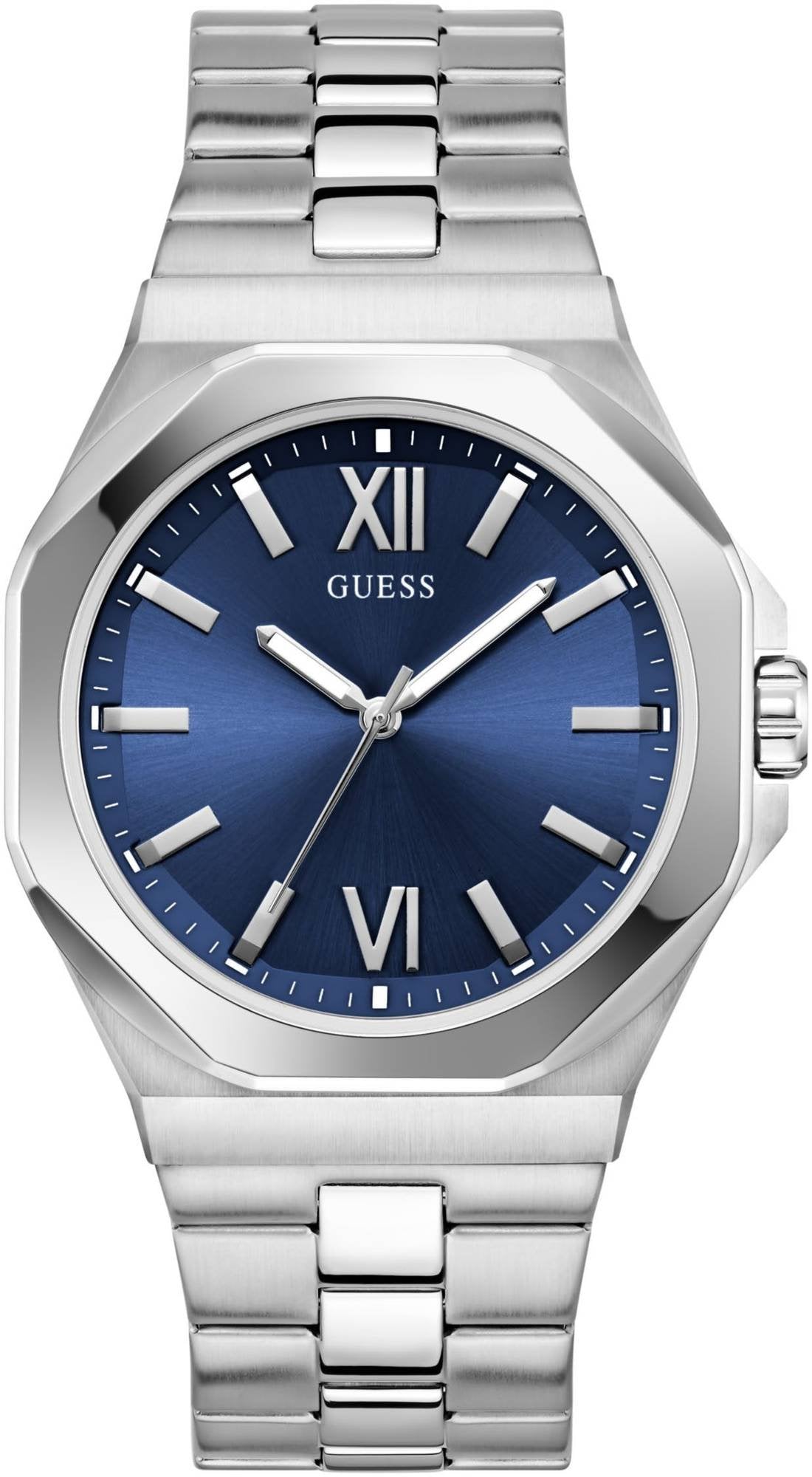 Guess Herren Armbanduhr silber GD EMPEROR GW0849G1