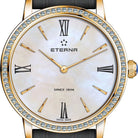 Eterna Armbanduhr Damen Quartz 32mm Rosegold Schwarz Perlmutt 2720.57.67.1386