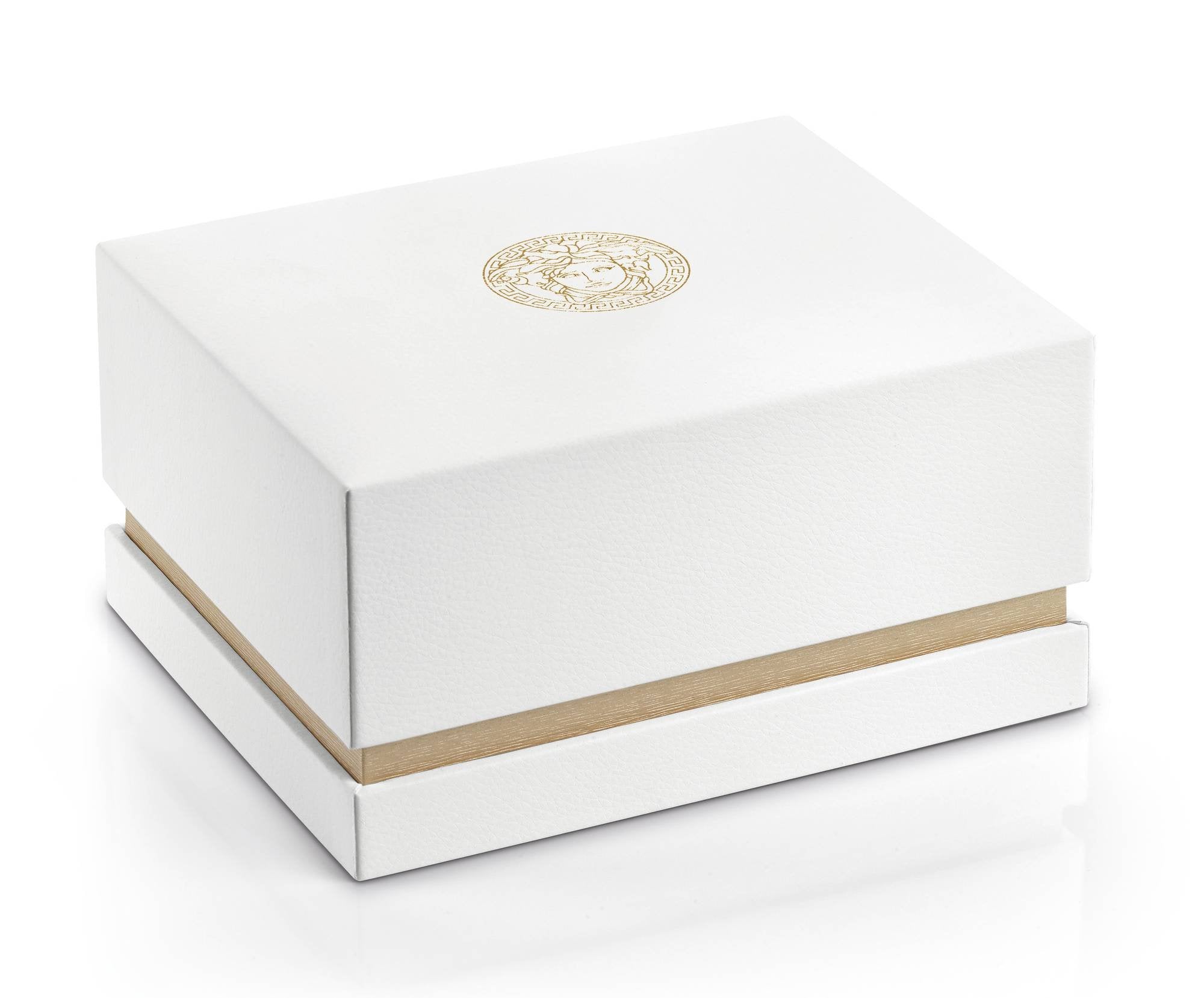 Versace Univers Herrenuhr Champagne  UNIVERS Steel Strap Weißes Zifferblatt GMT 43mm VEBK00518