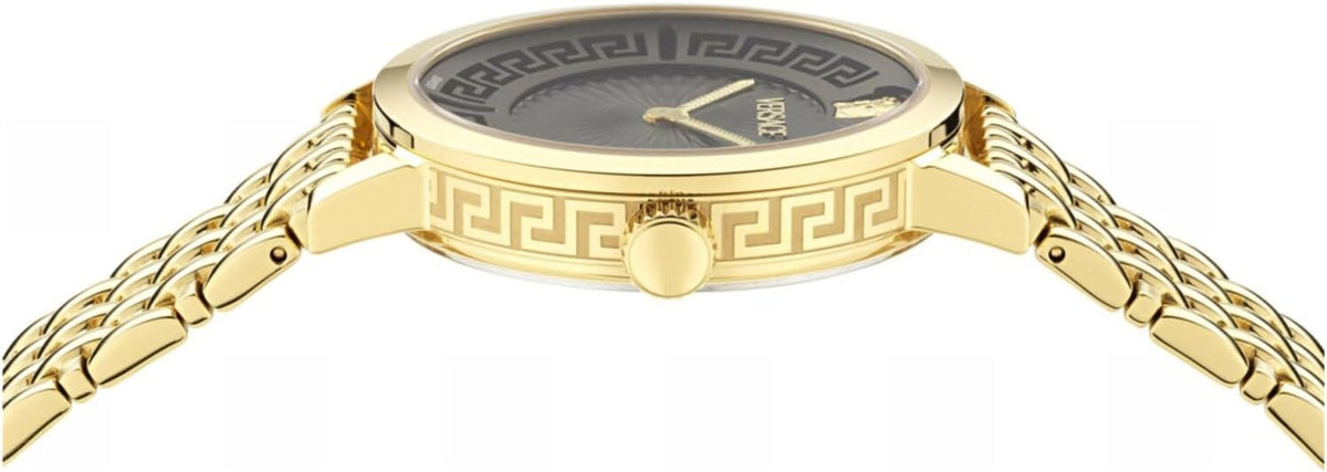 Versace Damen Analog Quarz Armbanduhr Greca Fortuna
