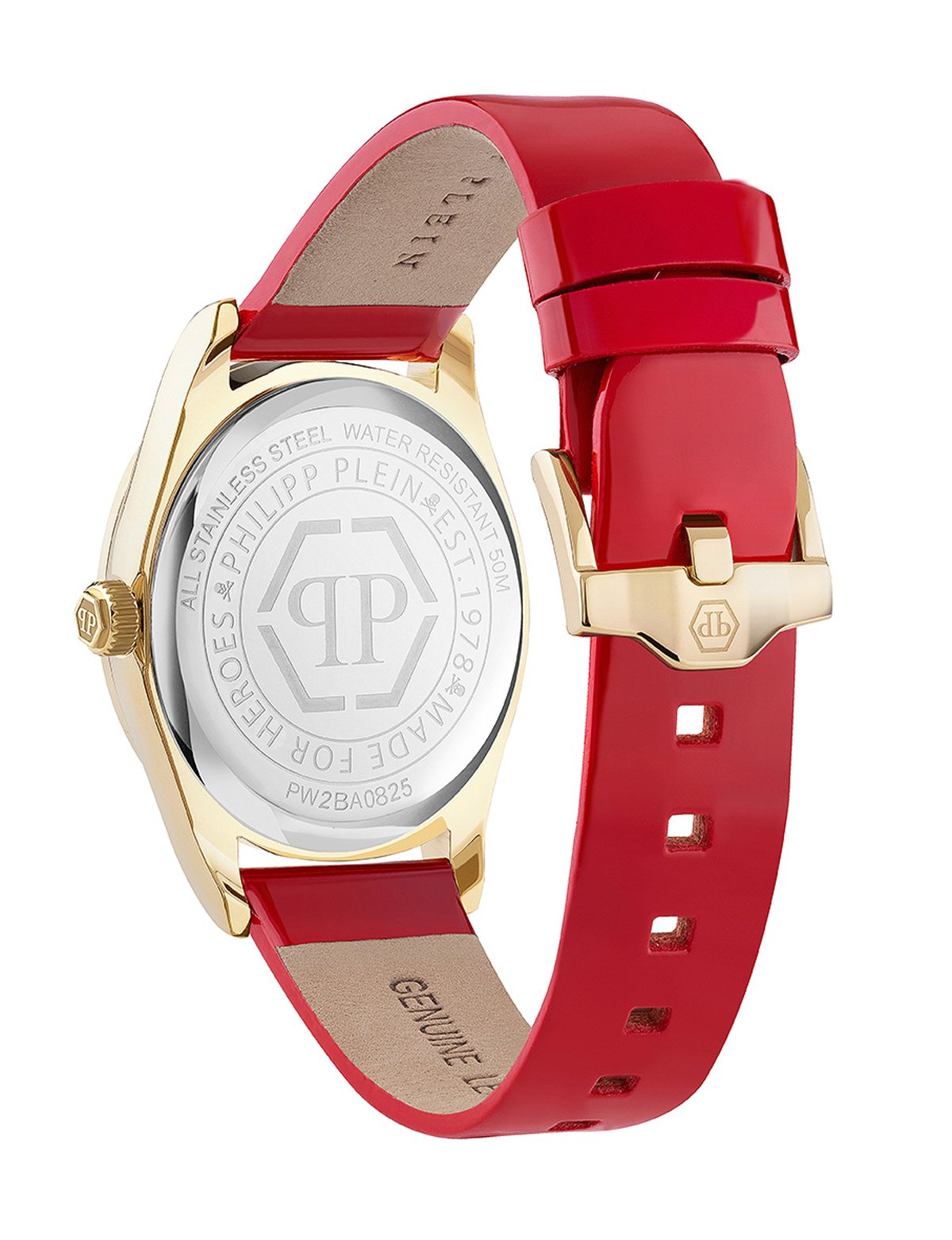 Philipp Plein Damenuhr Plein Valentine PW2BA0825 (Gold / Rot / Champagner)