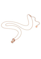 Swarovski Damen Halskette mit Anhänger Twist Weiß, Rosagoldfarbe 5620549