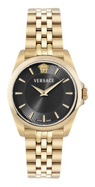 Versace Armbanduhr Damen Gold Schwarz VEKTA0726