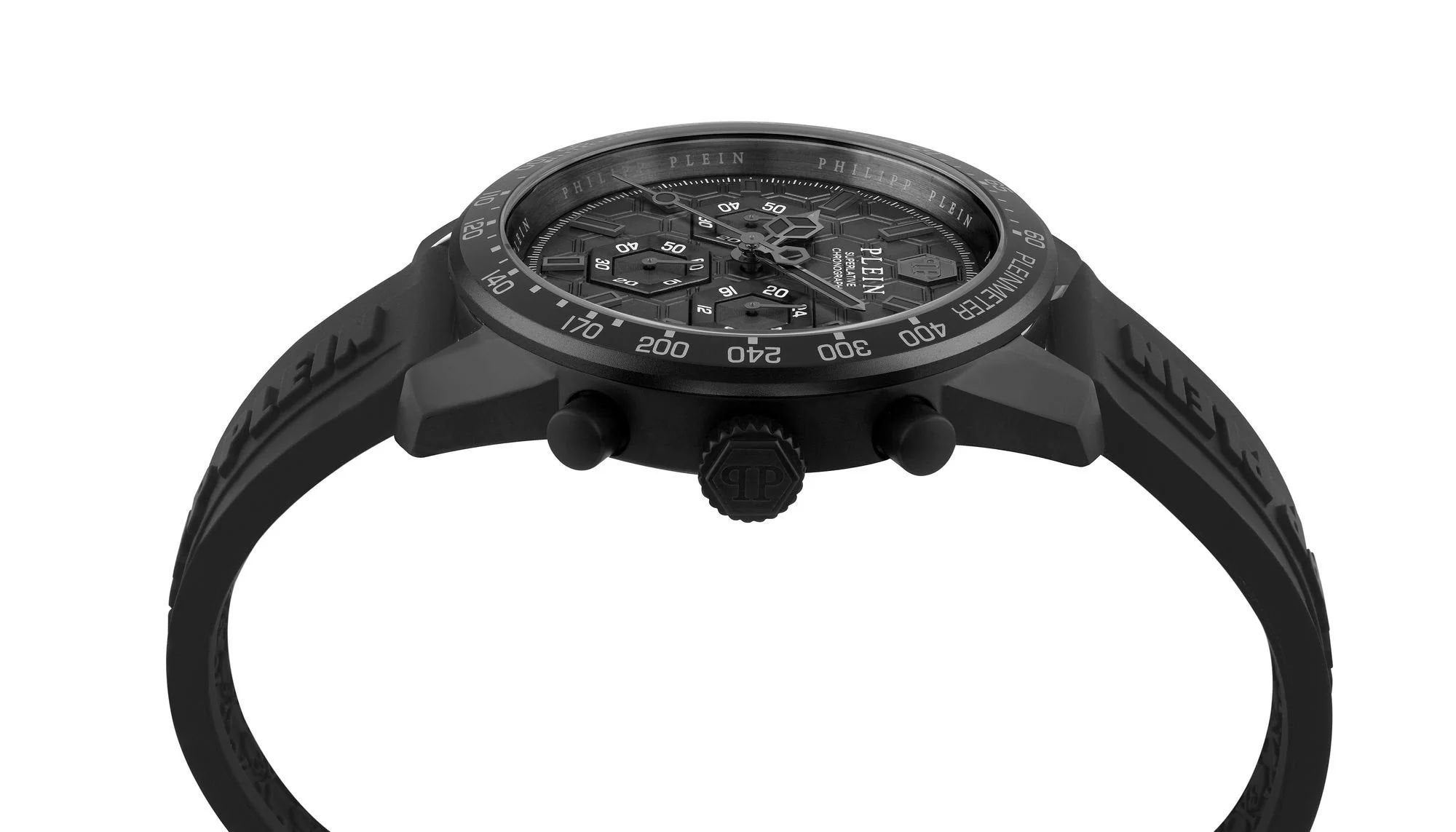 Philipp Plein Uhr Herren Pleinmeter Chronograph Schwarz PWPYA0324