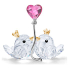 SWAROVSKI  Kristallfigurine Unzertrennliche Vögel rosa Herz Mehrfarbig WITH LOVE 5492226